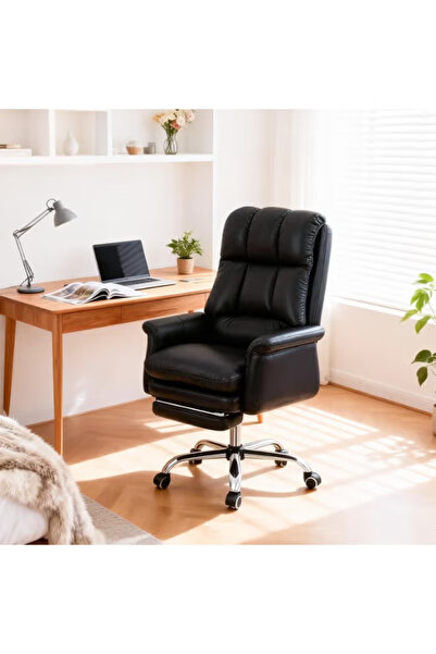 GGEROU High Back Executive Office Chair with Footrest, 145° Reclining Ergonom...