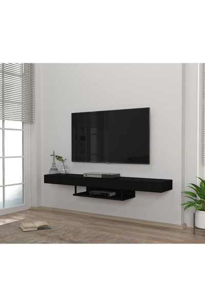 Dekorister Alberes Duvara Monte Tv Ünitesi 150 cm - Raflı Televizyon Ünitesi,...