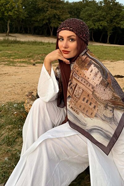 Ceylan Otantik Beytül Pattern Shoulder Shawl