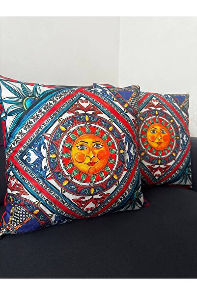 Eys Milano Sole Alessi Double-Sided Cotton Cushion Cover – Hidden Zipper, Lin...