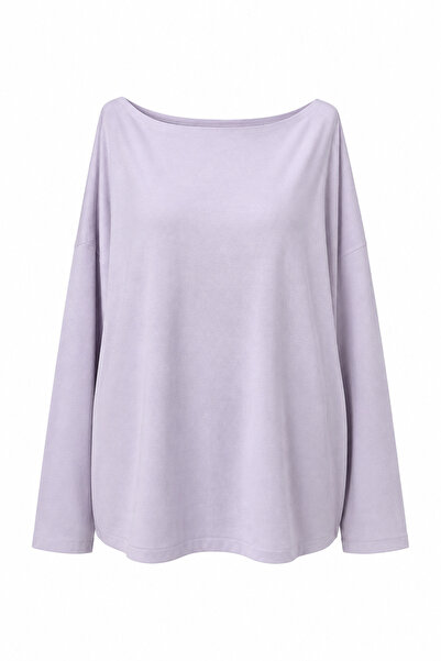 Özge Özgenç Long Sleeve Boat Neck Blouse