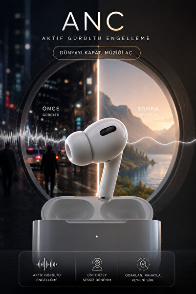 kawigo Pro 2 Aktif Gürültü Engelleme Bluetooth Kulaklık Andoid/iOS Uyumlu Bluetooth Kulaklık