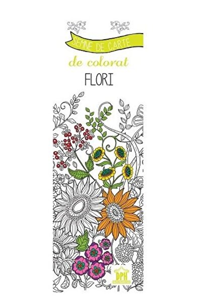 Didactica Publishing House Semne de carte de colorat. Flori