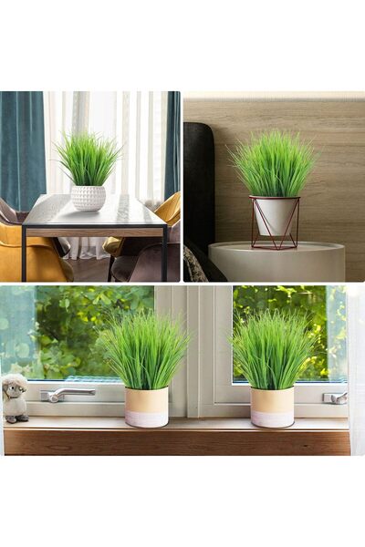 fesleğen çiçek Yapay Çiçek Çimen Demeti Saz 35cm