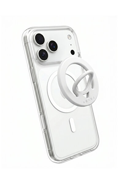 Brave Grip Dual-Sided Magnetic Phone Ring Holder | Durable Silicone Finger Strap