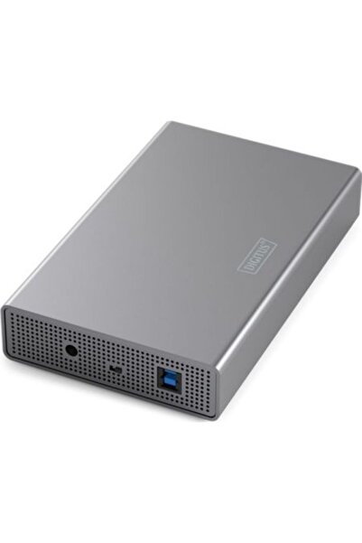 Digitus Εξωτερική Θήκη Serial ATA 3.5 " DA-71106-1 USB 3.0 Αλουμινίου Γκρι