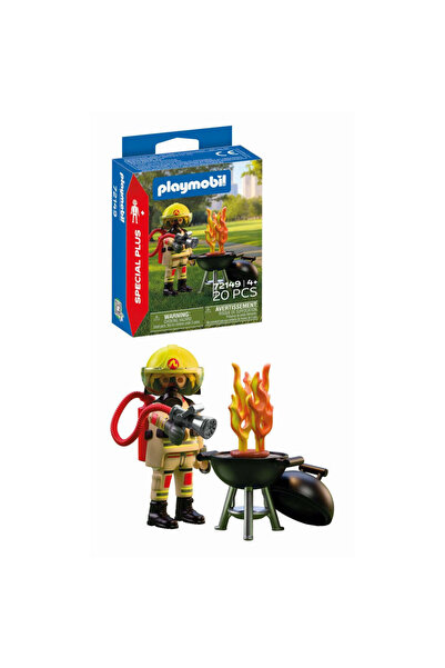 Playmobil Figurina pompier si gratar