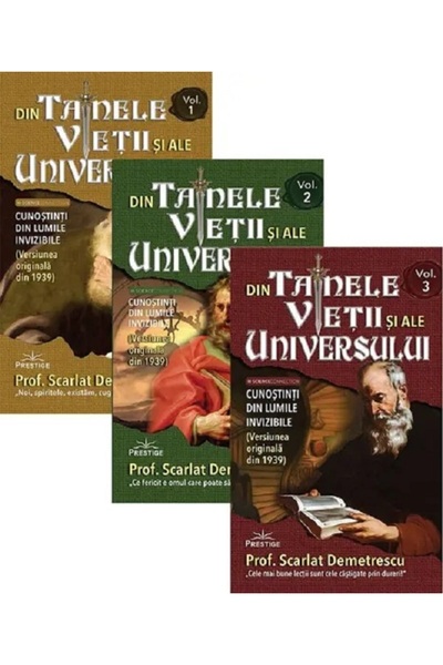 Prestige Pachet 3 volume. Din tainele vietii si ale Universului - Scarlat Dem...