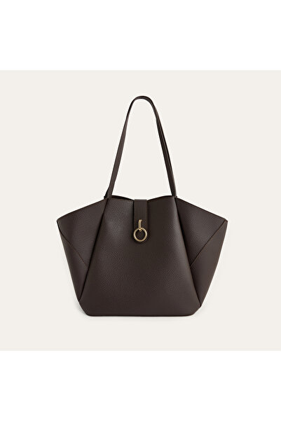 Mudo Women's Brown Leather Look Handbag