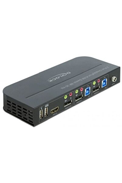 DELOCK USB DP KVM Διακόπτης Δεδομένων 11482 2 θυρών με Ήχο