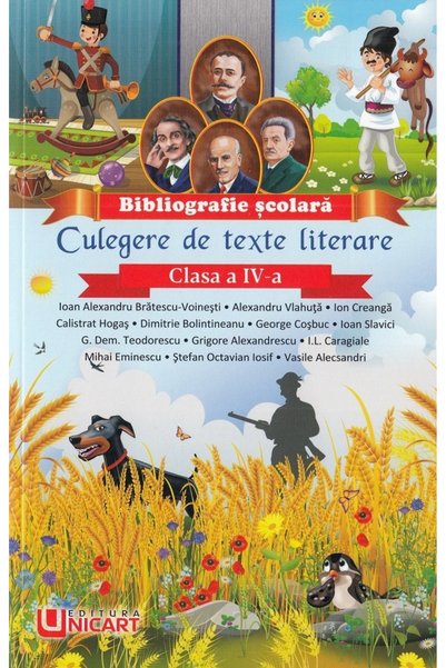 unicart Culegere de texte literare - Clasa 4