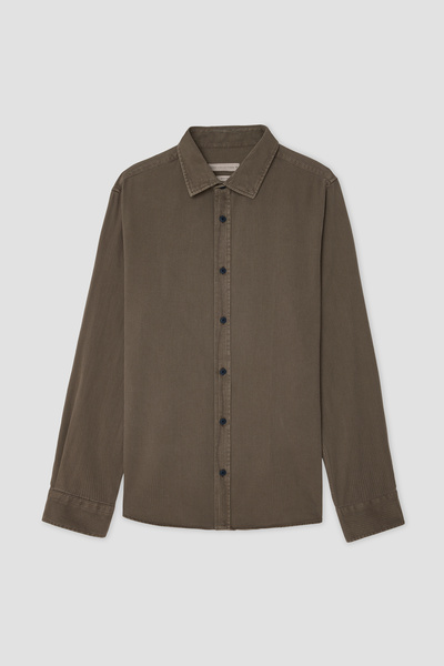 Mudo Men's Brown Regular Fit Long Sleeve Shirt
