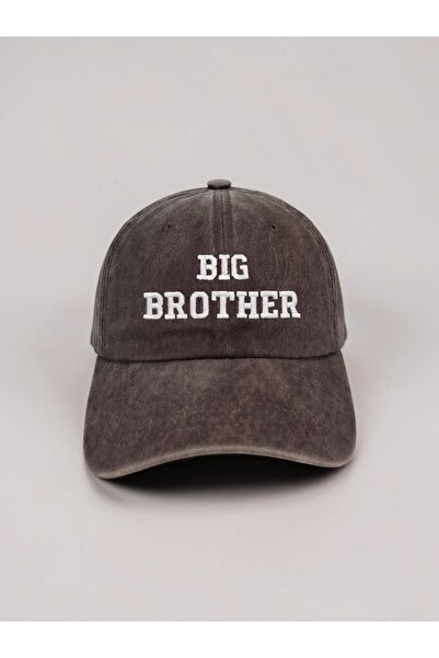 ŞapkaMania Brown Big Brother Washable Vintage Vintage Baseball Cap Hat
