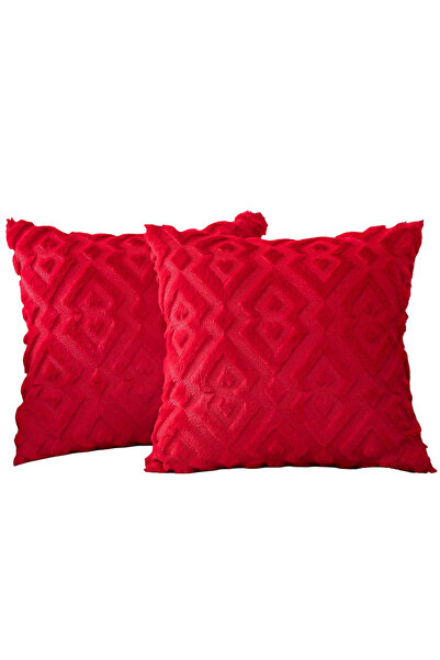 OtherMax Huse de Pernă Decorative Geometrice Roșii 2 buc 70 x 70 cm — fete 70...