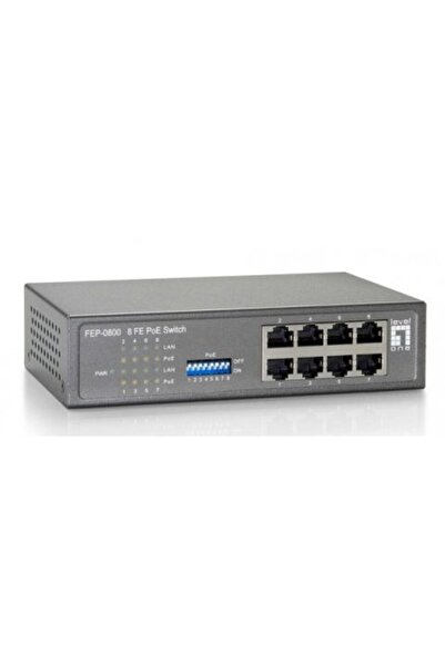LEVEL ONE Διακόπτης 8 θυρών PoE FEP-0800 10/100 Mbps