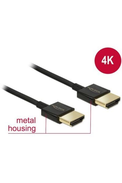 DELOCK Καλώδιο HDMI 2.0 Ethernet Αρσενικό σε Αρσενικό 4,5 μ. (84775)