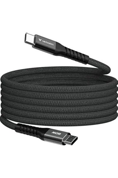 Verbatim Καλώδιο USB 2.0 USB-C Αρσενικό σε USB-C Αρσενικό 60W Σπιράλ Μαγνητικ...