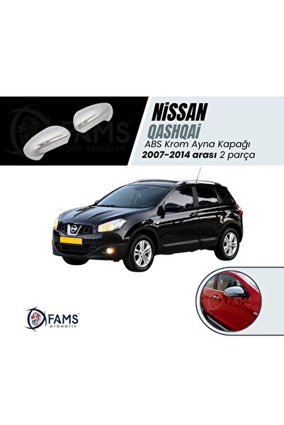 FAMS OTO AKSESUAR Nissan Qashqai ABS Krom Ayna Kapağı 2 Parça 2007-2014 Pasla...