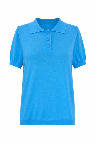 Özge Özgenç Polo Collar Knitwear Blouse