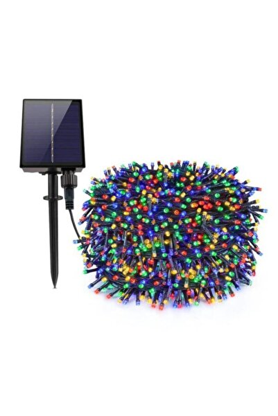 Generic Ghirlande luminoase solare, 300 LED-uri multicolore