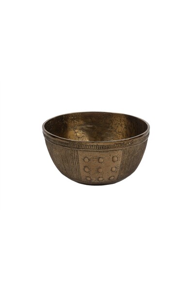 Mikasa Moor Bronz Antik Dekoratif Metal Kase 33x19cm
