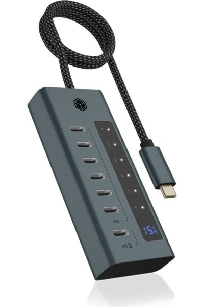 RaidSonic Icy Box Εξωτερικός Διανομέας USB IB-HUB1457-C31 7 θύρες USB 3.2 Gen...