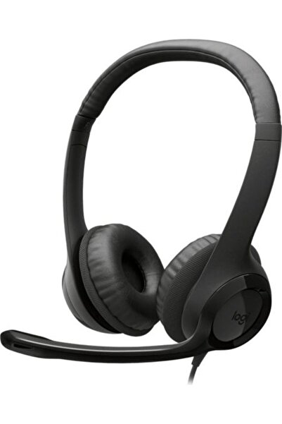 logitech Ακουστικά On-Ear Ενσύρματα H390 USB-C Στερεοφωνικά Μαύρα