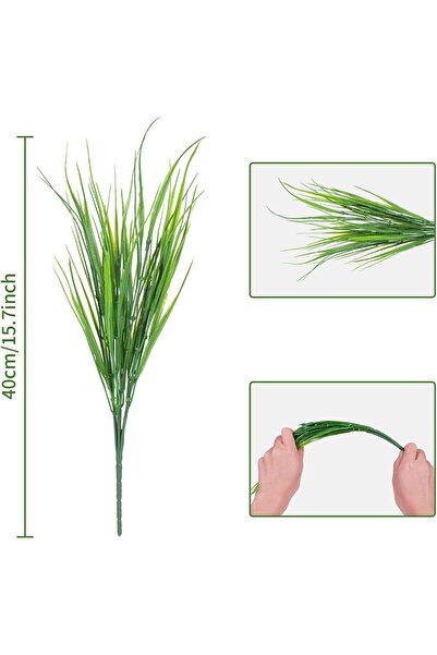 fesleğen çiçek Yapay Çiçek Çimen Demeti Saz 35cm