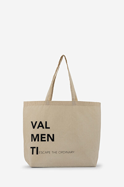 Valmenti Unisex Tekstil Siyah Bez Poşet Çanta