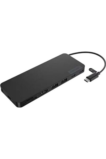 LENOVO Σταθμός σύνδεσης USB-C λεπτός, τύπου ταξιδίου, μαύρος
