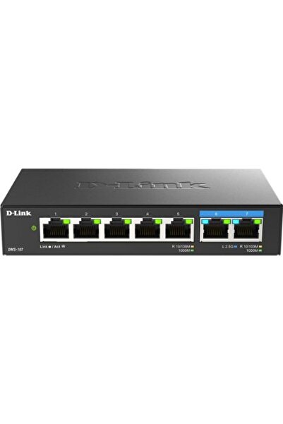 D-Link Διακόπτης 5 θυρών DMS-107 RJ-45 1 Gbps & 2 θυρών 2.5 Gbps