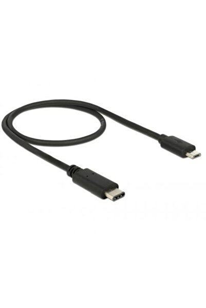 DELOCK Καλώδιο USB 2.0 Type-C Αρσενικό σε USB Micro-B Αρσενικό 0,5 μ. (83333)