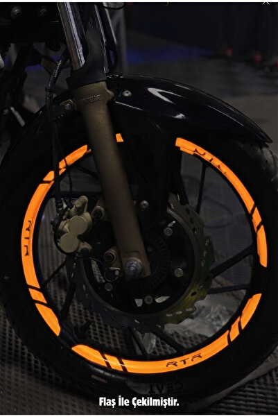 Banxtre Reflective Wheel Rim Stripe Sticker Set (12 Pieces) for Tvs Apache Rtr