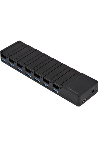 SilverStone Εξωτερικός Σταθμός Φόρτισης USB UC03B-PRO7 με θύρες USB 3.1 Gen 1...