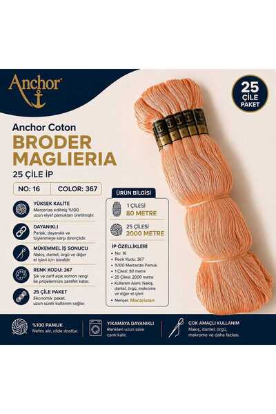 Anchor Koton Broder Maglieria Konac za vezenje 25 koluta