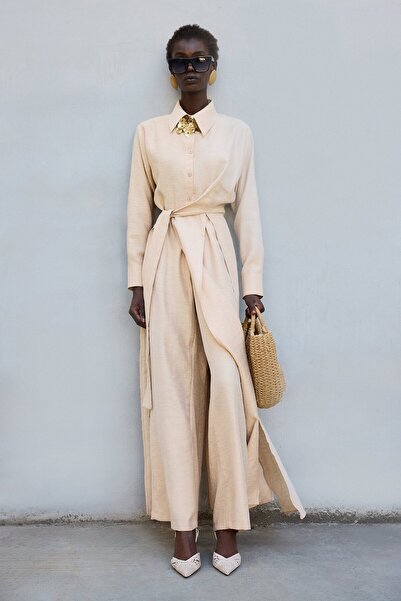 Touché Privé Linen Front Slit Set of 2