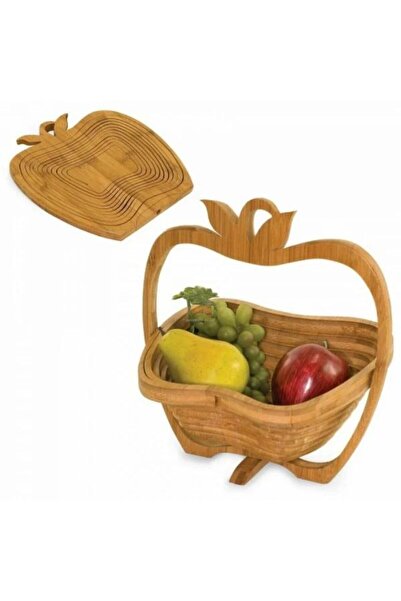 Generic COȘ DECORATIV PLIABIL DIN LEMN PENTRU LEGUME ȘI FRUCTE