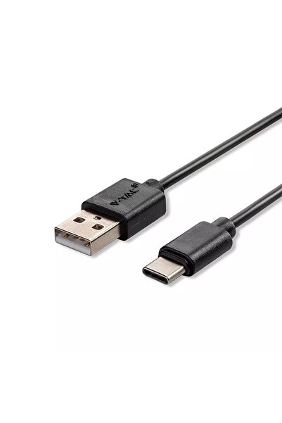 V-TAC Type C Cable 1m PEARL EDITION black