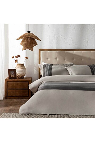 Chakra Monte Bamboo Double Duvet Cover Set 200X220 cm Anthracite/Grey