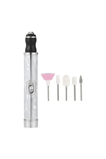 MACVI ® Rechargeable Electric Nail Drill Set, USB, 20,000 RPM, 5 Bits
