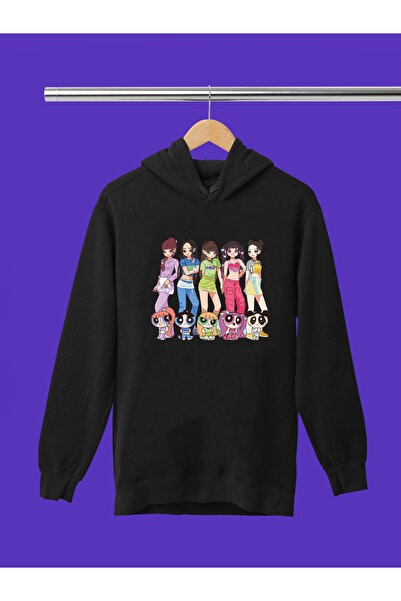 MAGORS New Jeans K-Pop Printed 3 Yarn Quality Soft Texture Hooded Children's ...