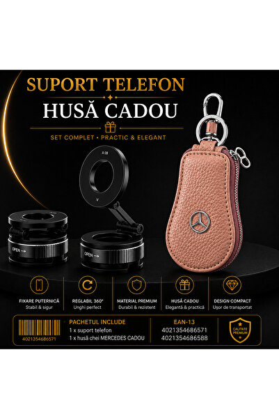 OEM Suport Telefon Magnetic Reglabil 360°, Pliabil, Design Premium + Husă Che...