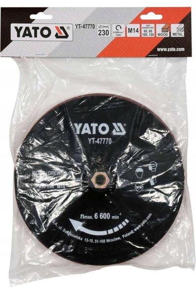 yato Disc Velcro de 230 mm M14 cu tampoane de șlefuire