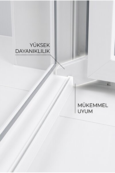 3dfabrick Beyaz PVC Pencere ve Kapı Sabitleyici ekstra dayanıklı Stoper - Rüzgar Önleyici Cam Tutucu