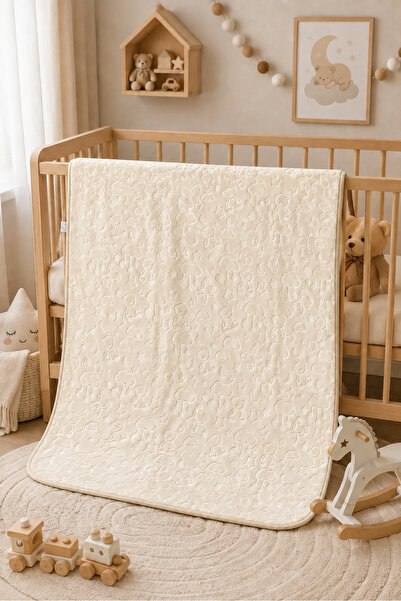 Bella Home Dinarsu Embossed Baby Blanket |   100X120 cm |   Soft, Warm and Co...