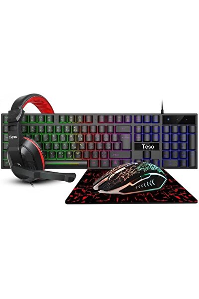 GENERAL Tissot Gaming Keyboard and Mouse Set in Space Colorful Rgb - 4-in-1 G...