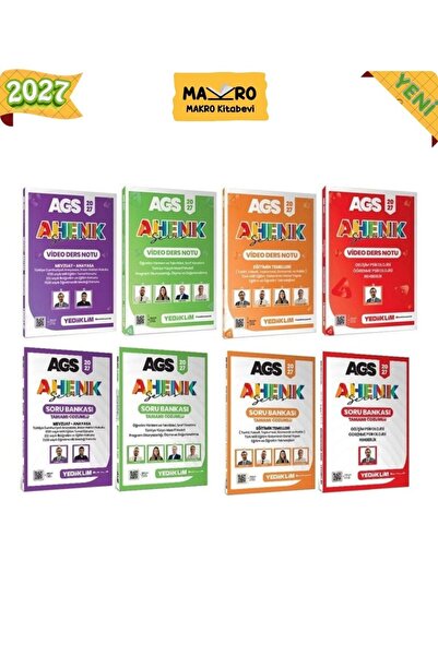 Makro Kitabevi Yayınları Yediiklim 2027 MEB-AGS Video Ders Notu + Soru Bankas...