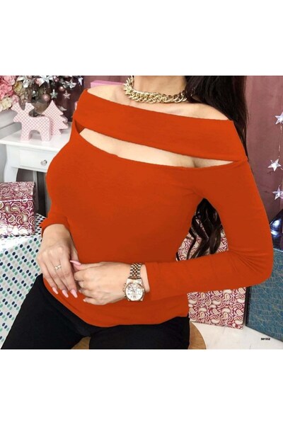 Modafeminen Orange Camisole Blouse 581552