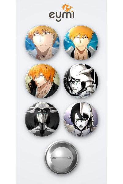Eymi Design Bleach Ichigo Kurosaki Anime Animasyon ve Ulquiorra Schiffer 6'lı...