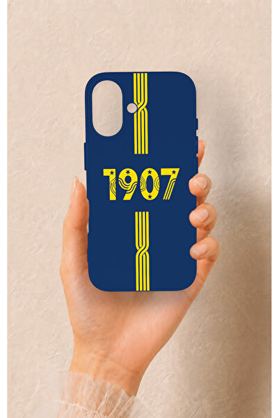 Vip Case iPhone 16 Uyumlu 1907 Kemer Desenli Silikon Kılıf